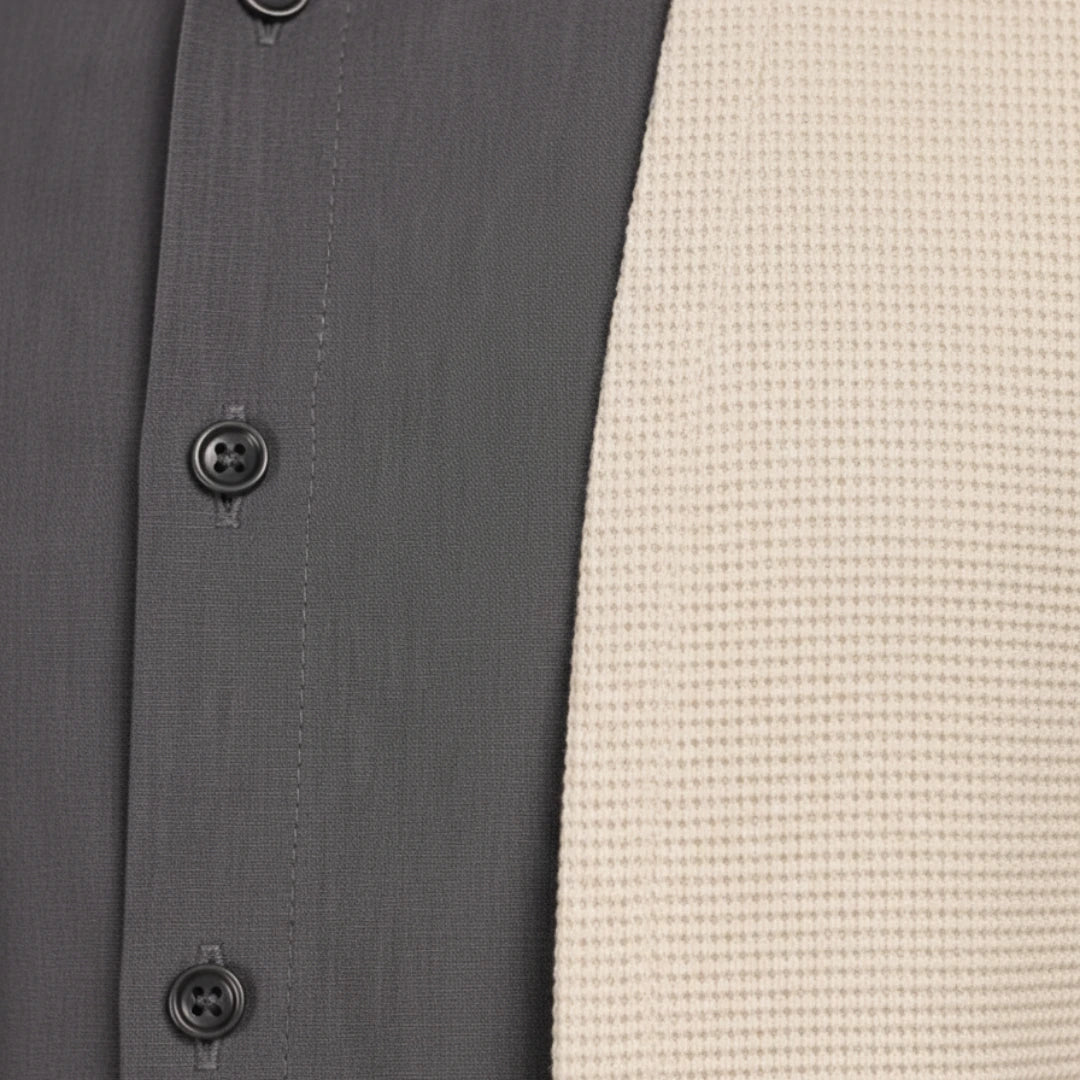 [Leve 3, Pague Só 2] Camisa Dallas Masculina Cardigan em Algodão e Poliéster com Gola Camisa e Design 2 em 1 + BRINDES